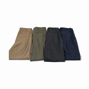 Lot Of 4 Pair Zanella Italy 34x28 Bennett Wool Navy Gray Green Beige Dress Pants